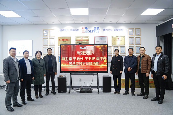 肖主席参观苏州西朗门业 肖主席参观苏州西朗门业