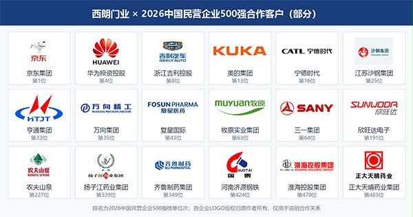 【西朗合作500强部分客户合集】