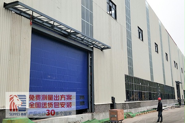 抗风堆积快速门在河南某大型钢铁公司 抗风堆积快速门在河南某大型钢铁公司