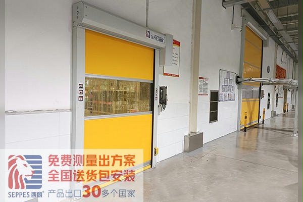 克明面业再次安装西朗快速门 克明面业再次安装西朗快速门