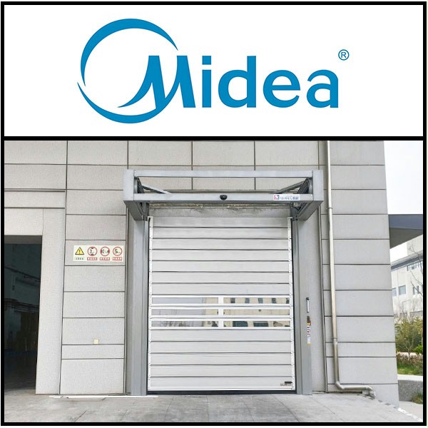 美的厂房车间安装西朗门业硬质快速门 美的厂房车间安装西朗门业硬质快速门